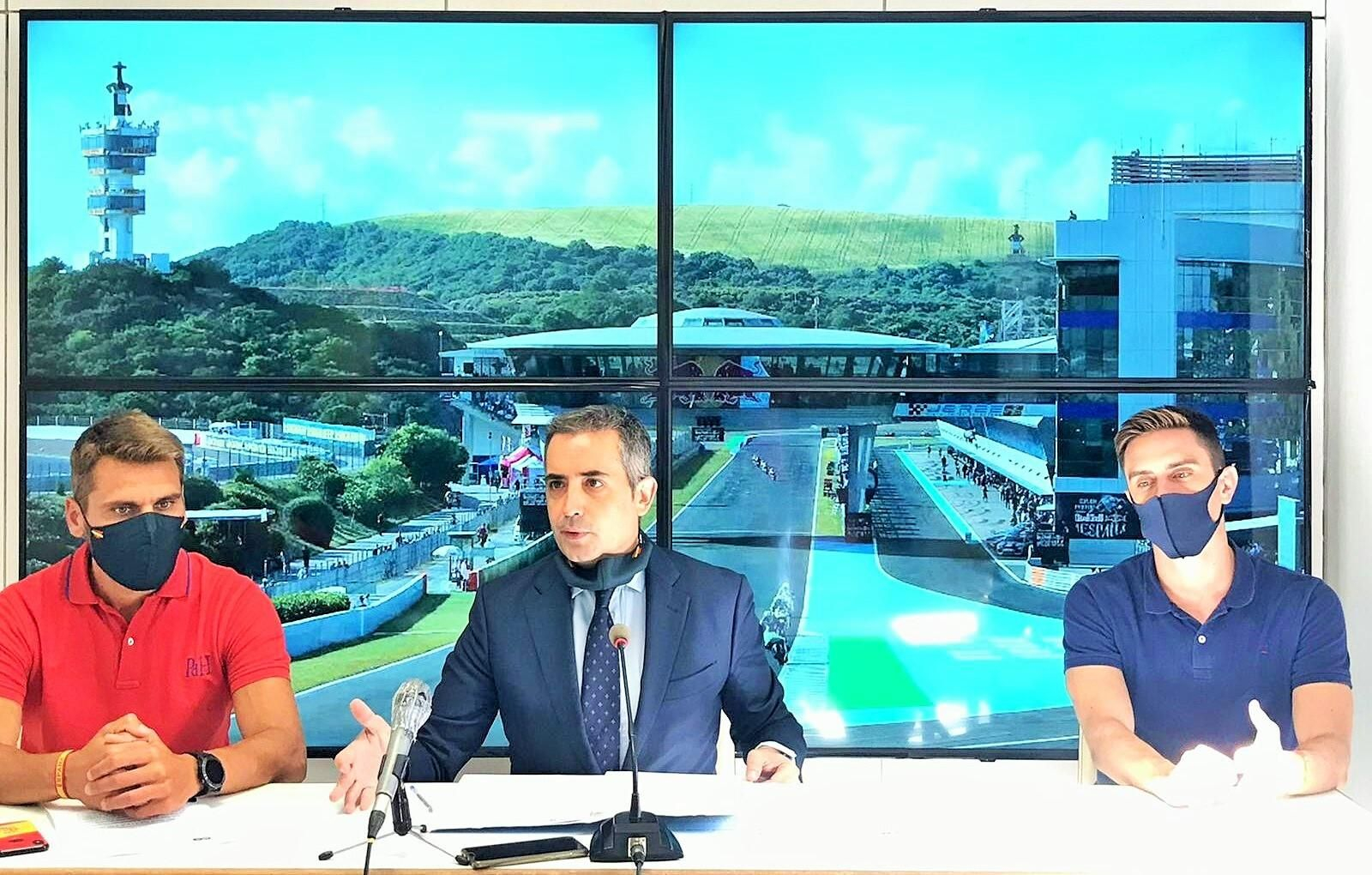 Rafael Mateos y Antonio Saldaña, durante una rueda de prensa.