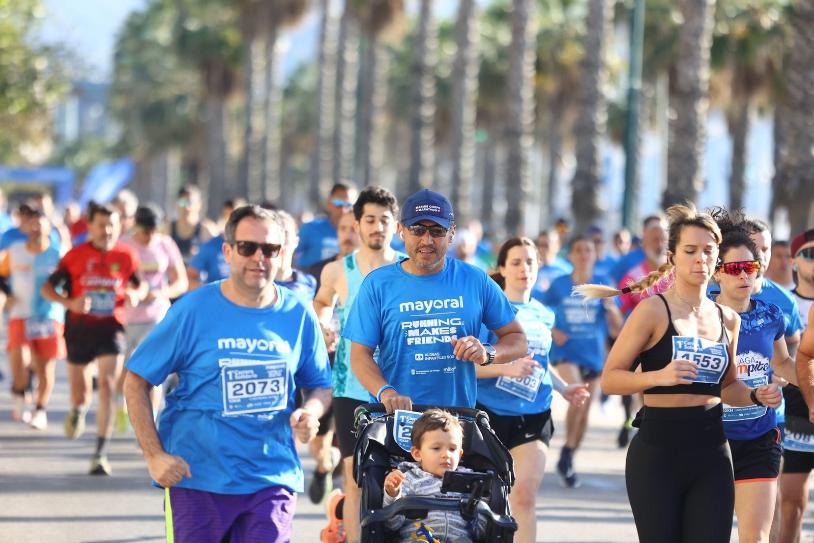 Las mejores fotos de la I Carrera Solidaria Mayoral de Málaga