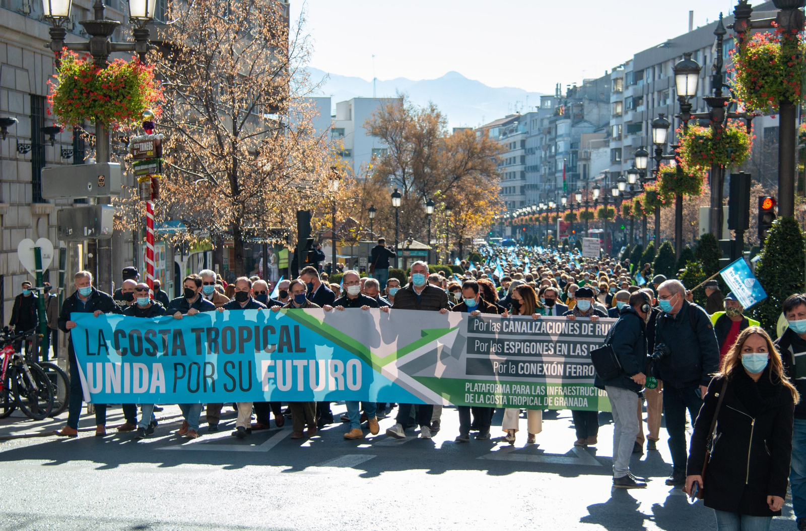 Imagen de archivo de la manifestación realizada por la Plataforma el año pasado en Granada