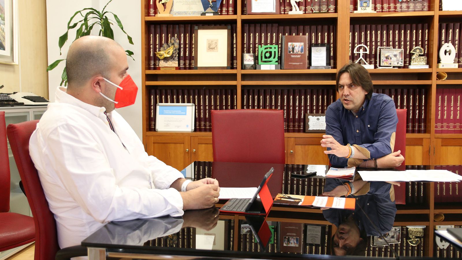 Burgos durante la entrevista concedida a Diario de Almería.