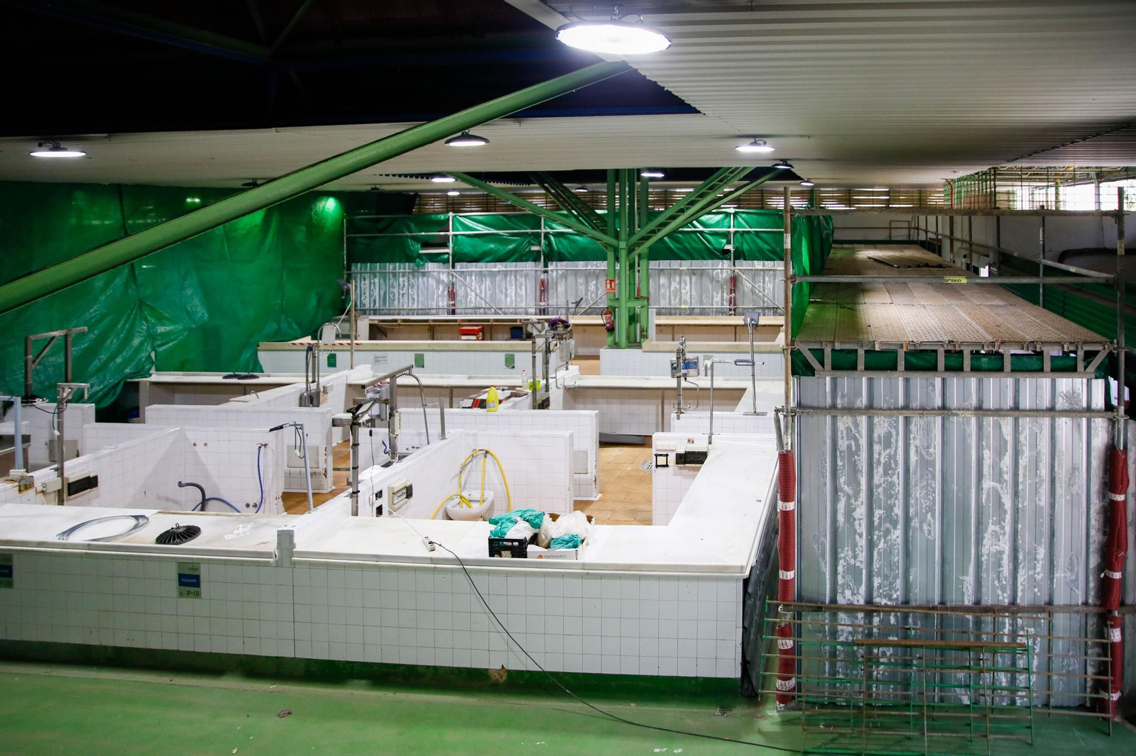 'Zona cero' de las obras en el Mercado de Los Ángeles