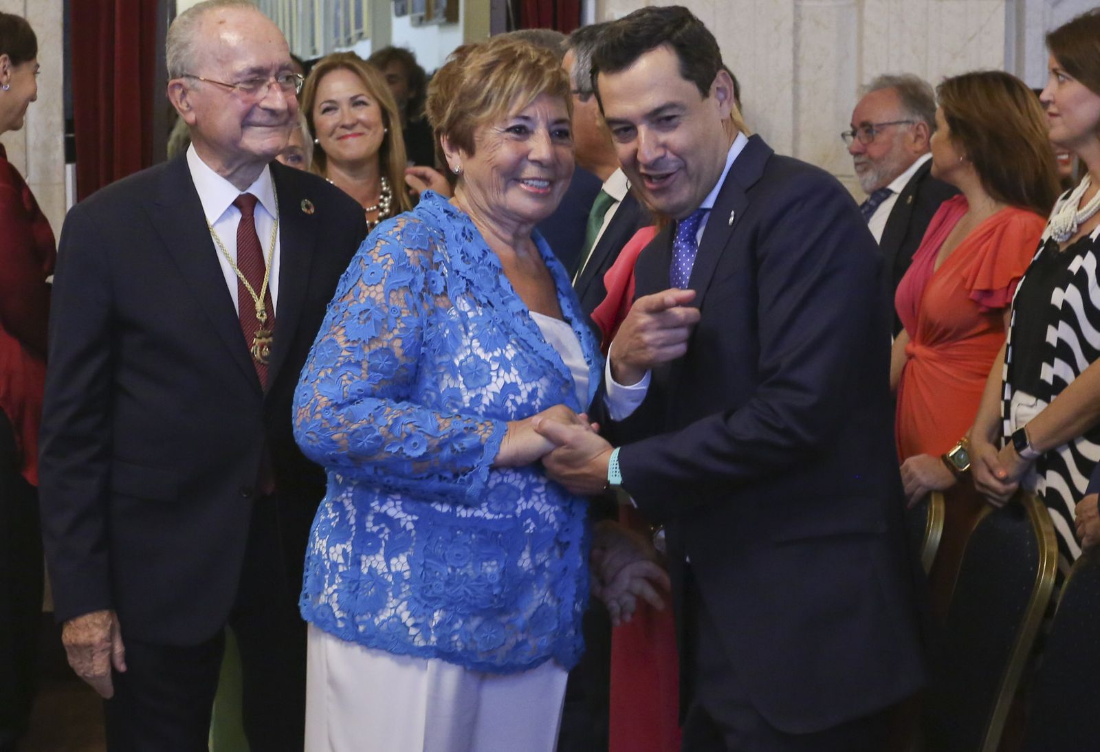 Homenaje a Celia Villalobos en el Ayuntamiento de Málaga (fotos)