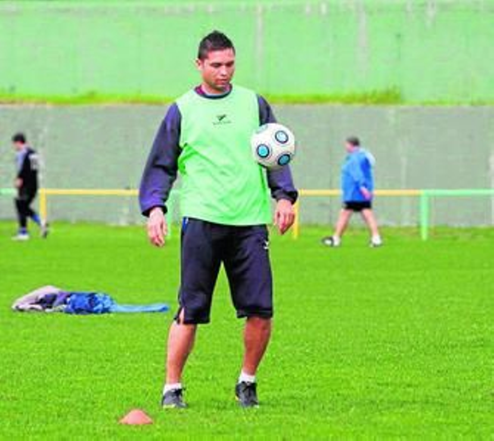 Reyes, en el breve periodo que se ejercitó en Los Barrios en 2009.