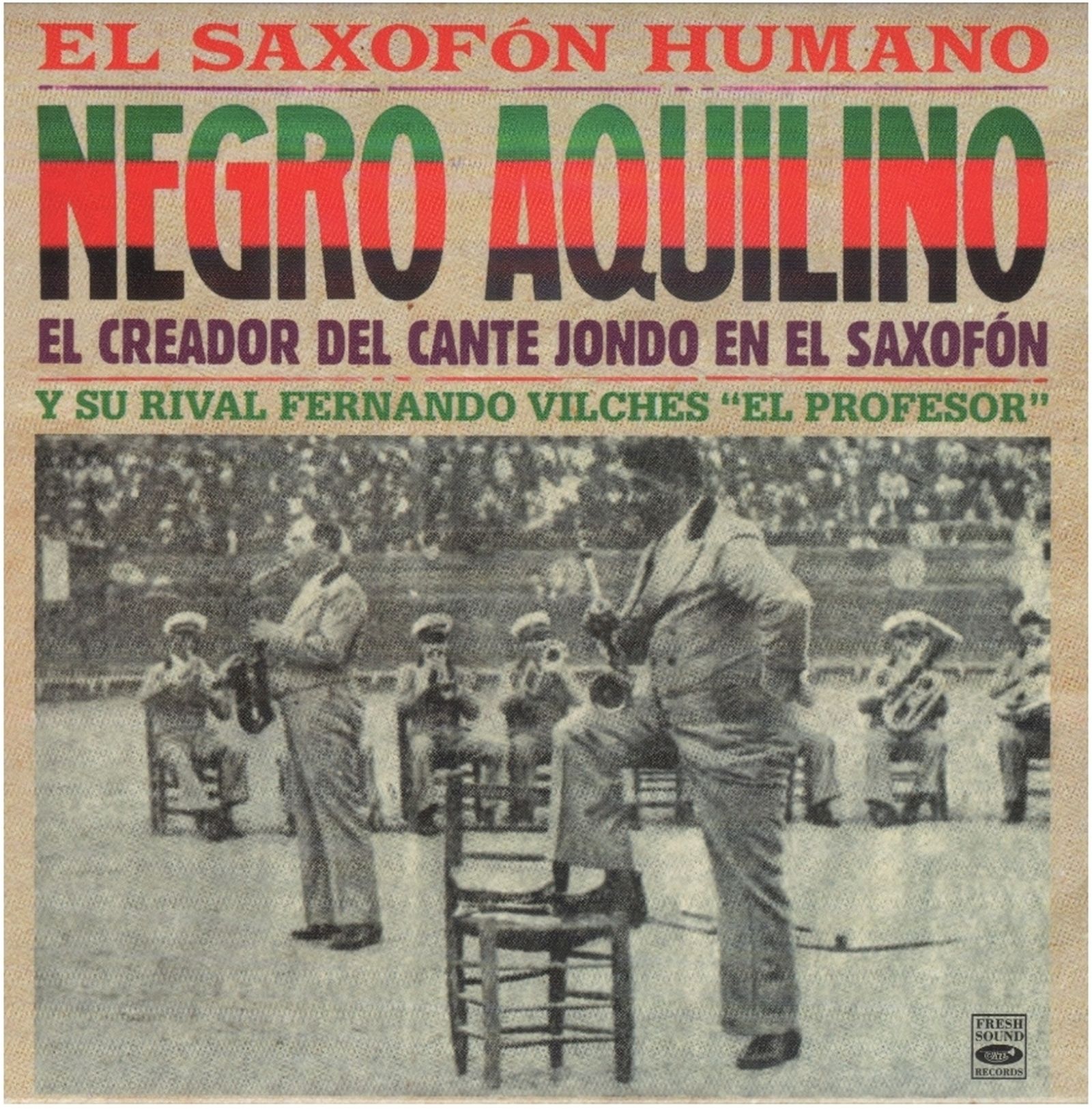 Cartel anunciando una actuación del Negro Aquilino y Fernando Vilches, en 1932