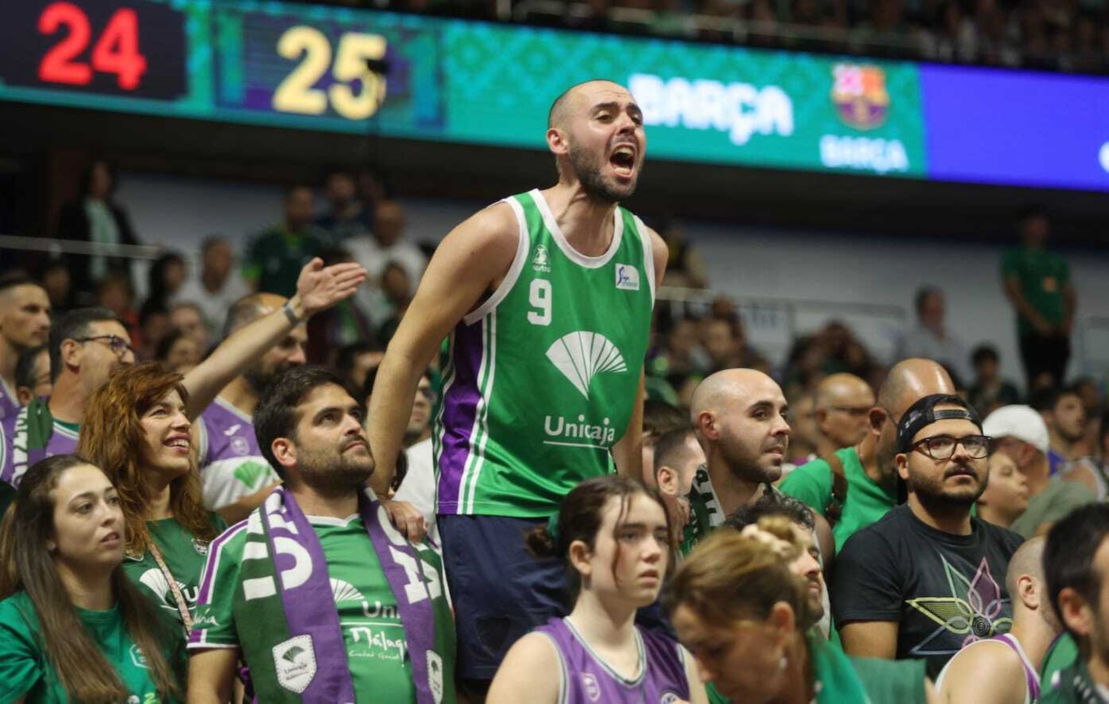 El Unicaja-Barcelona, en fotos