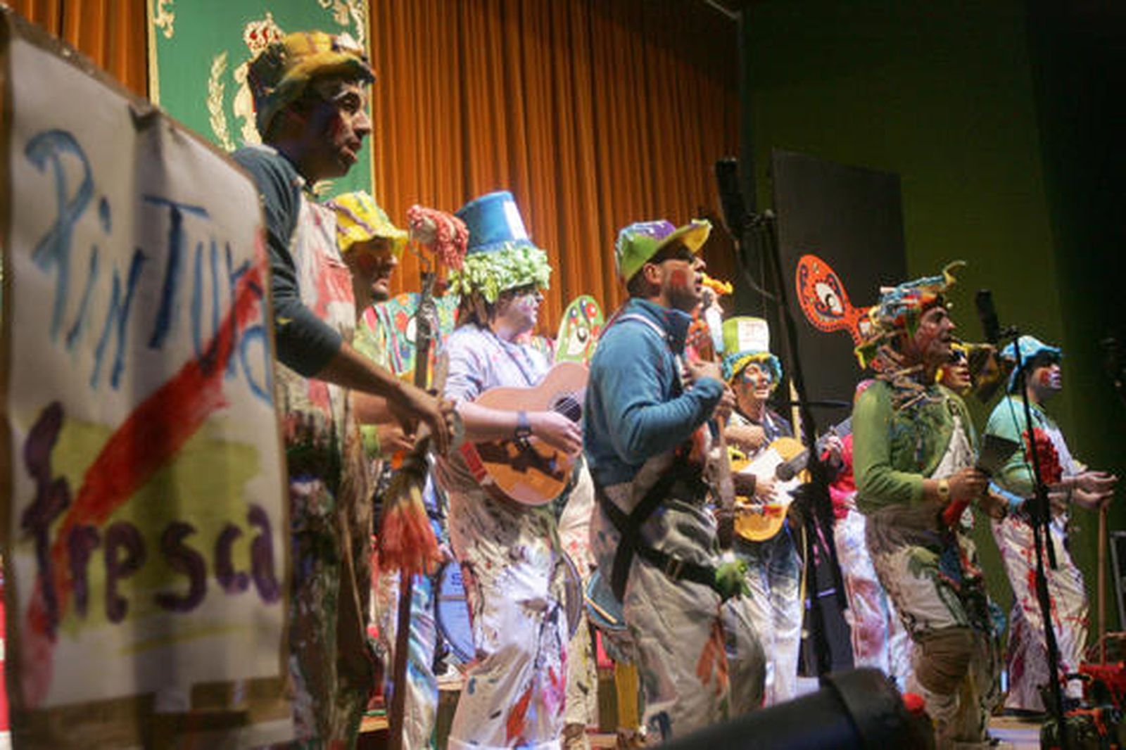 La agrupación 'La pinturesca'./Fotos:J.M.Quiñones

Foto: J.M.Q.