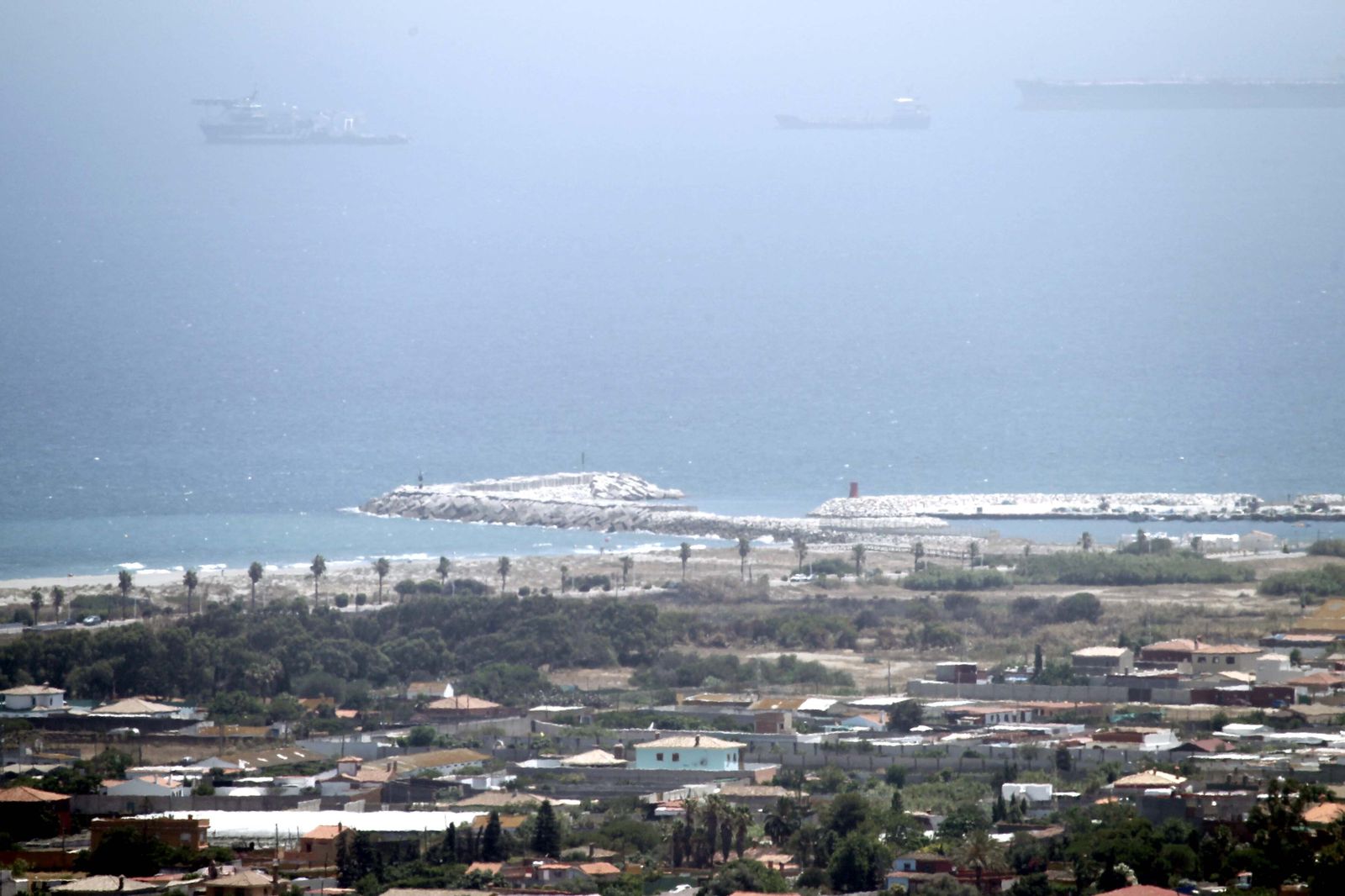 Una vista de la zona del Zabal, en La Línea.