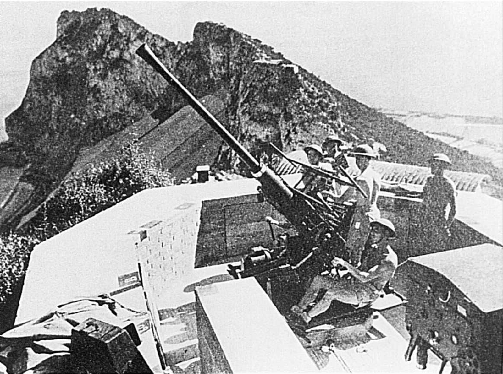 Militares en Gibraltar.