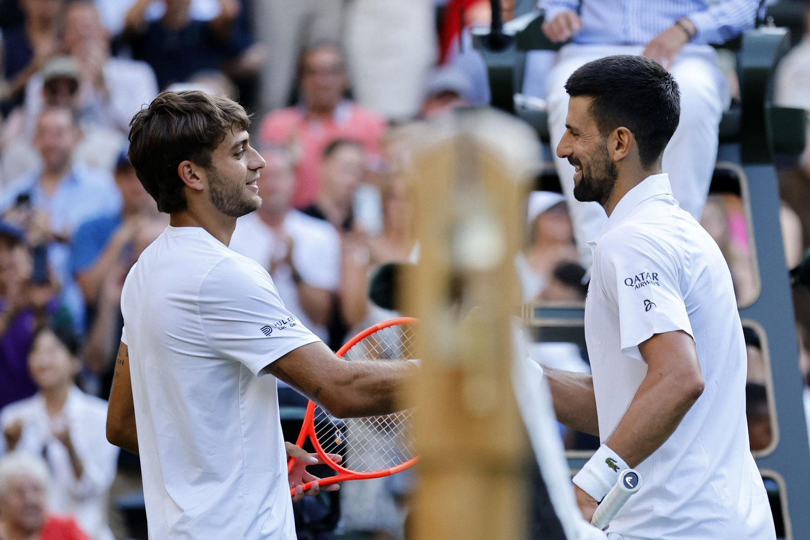 Las fotos de Wimbledon con las clasificaciones de Djokovic y Sinner