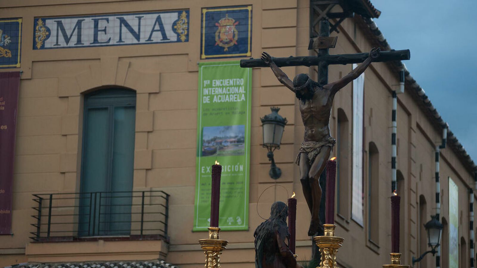 Santísimo Cristo de la Buena Muerte en su procesión del Jueves Santo de 2019.