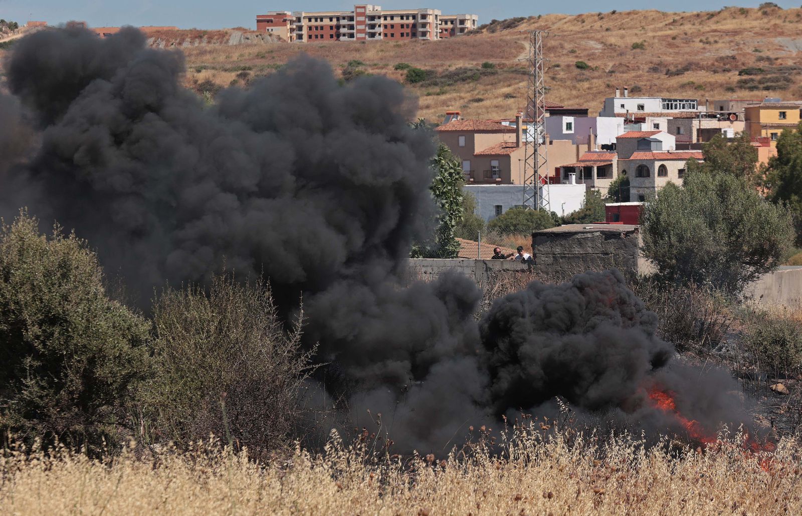 Imágenes del incendio en Los Pastores