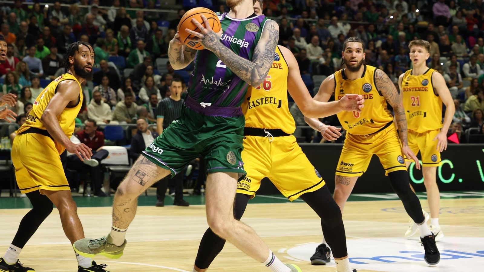 El Unicaja - Filou Oostende de BCL, en fotos