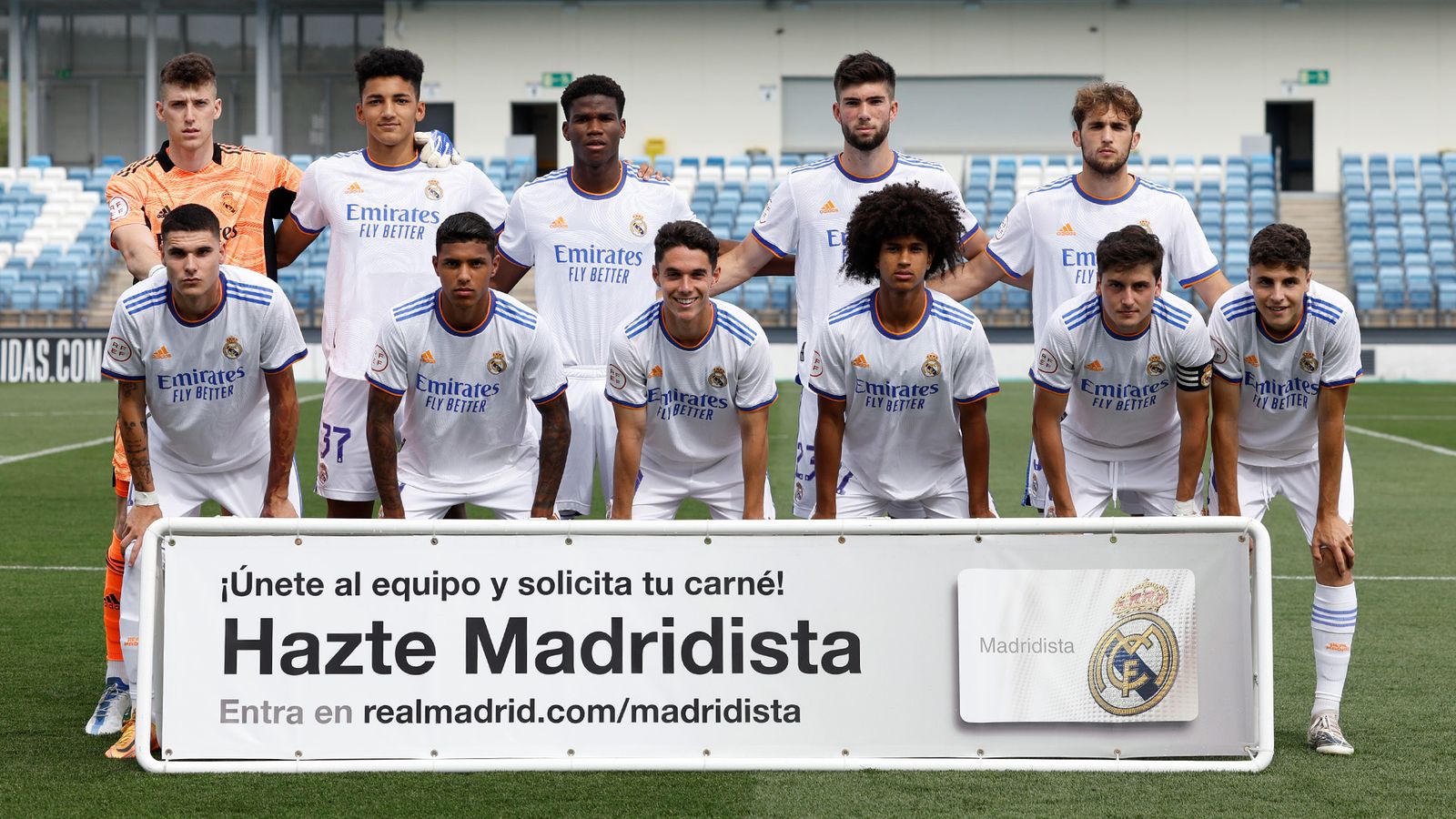 El último once inicial del Castilla.