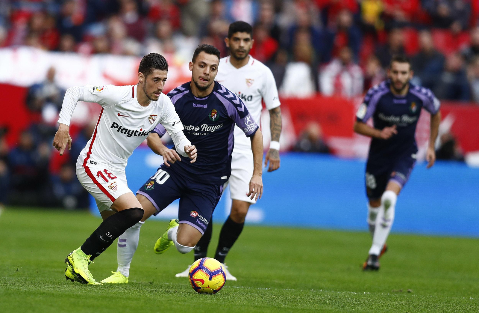 El Sevilla-Valladolid, en imágenes