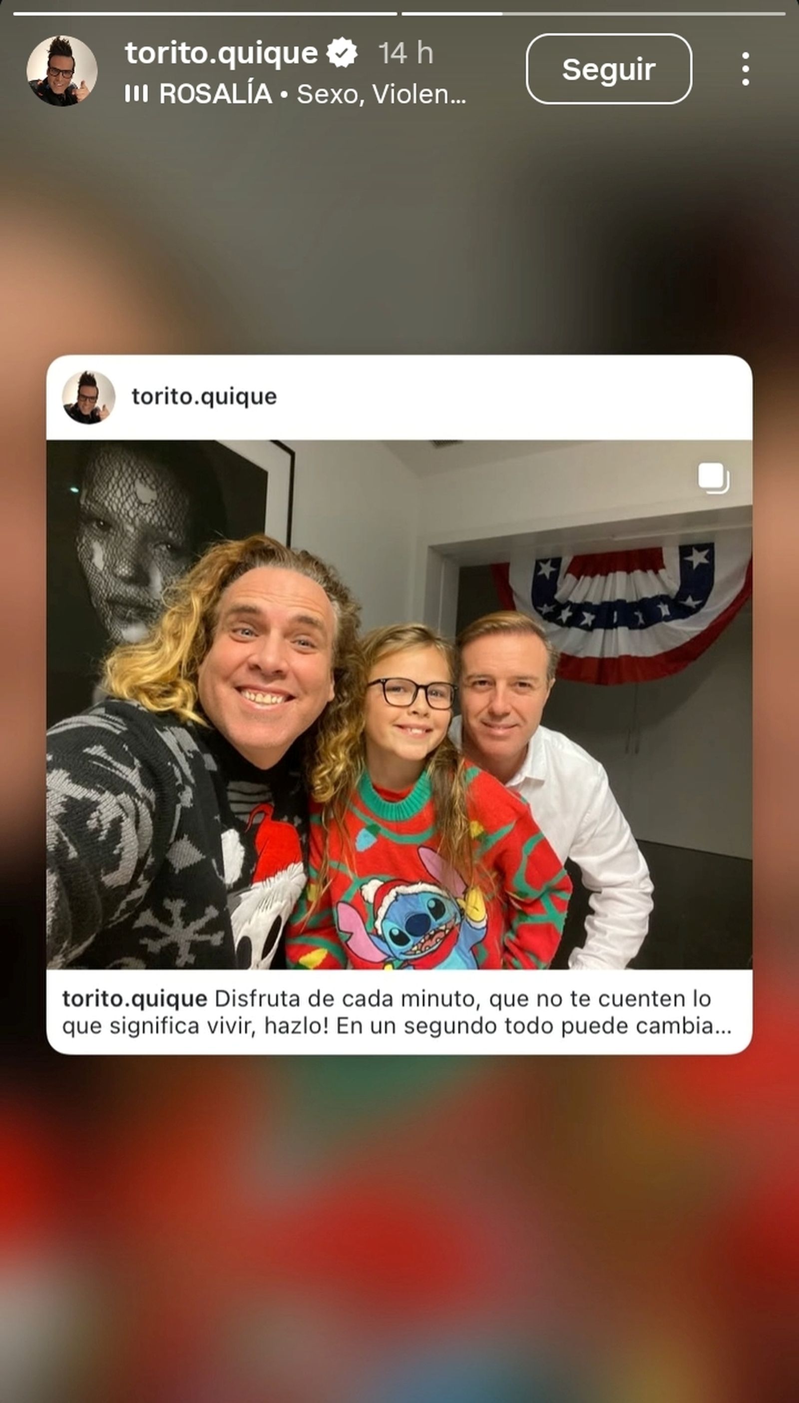 Torito reflexiona en una segunda 'story' sobre el destino y la vida.