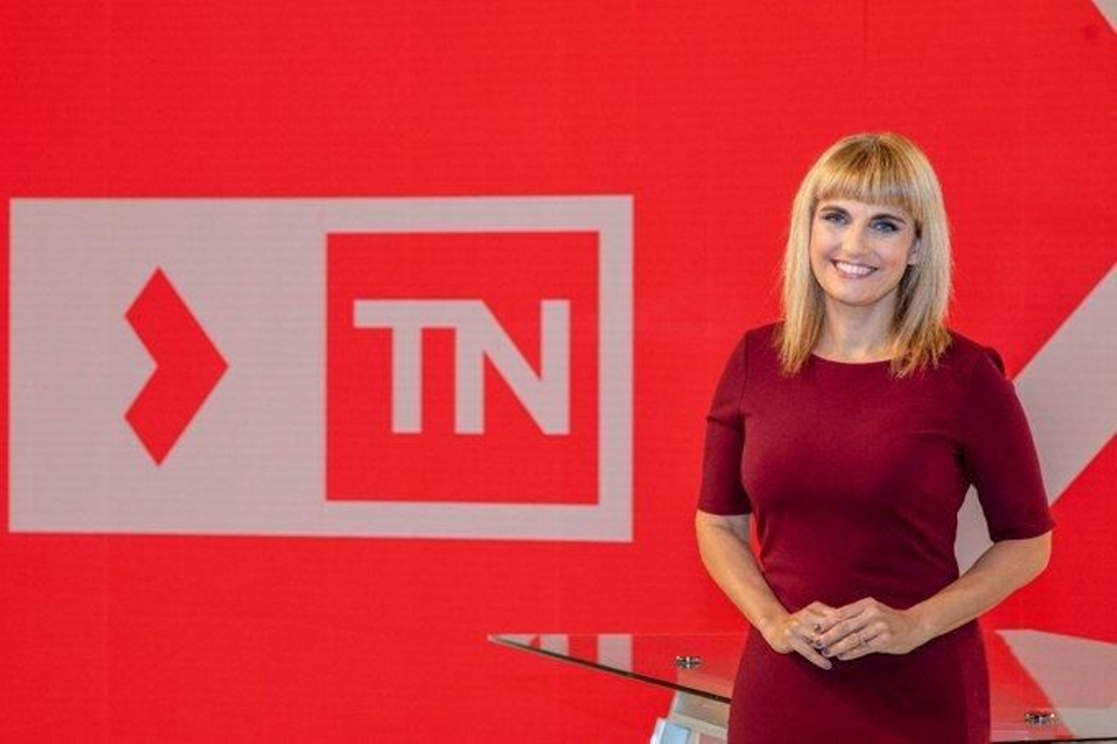 Lourdes Maldonado en el 'Telenoticias' de la sobremesa en Telemadrid