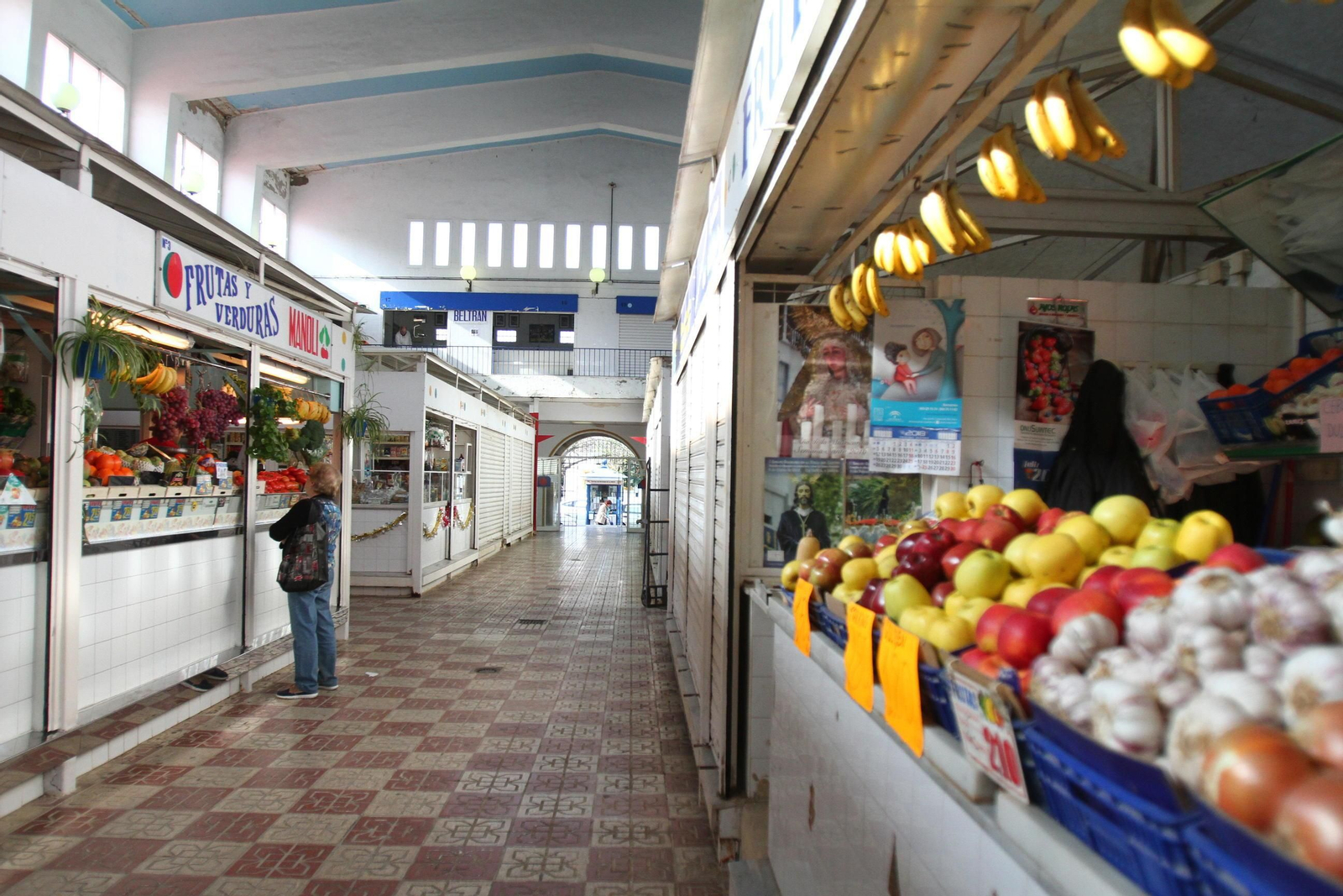 Puestos del mercado de San Sebastián de Huelva