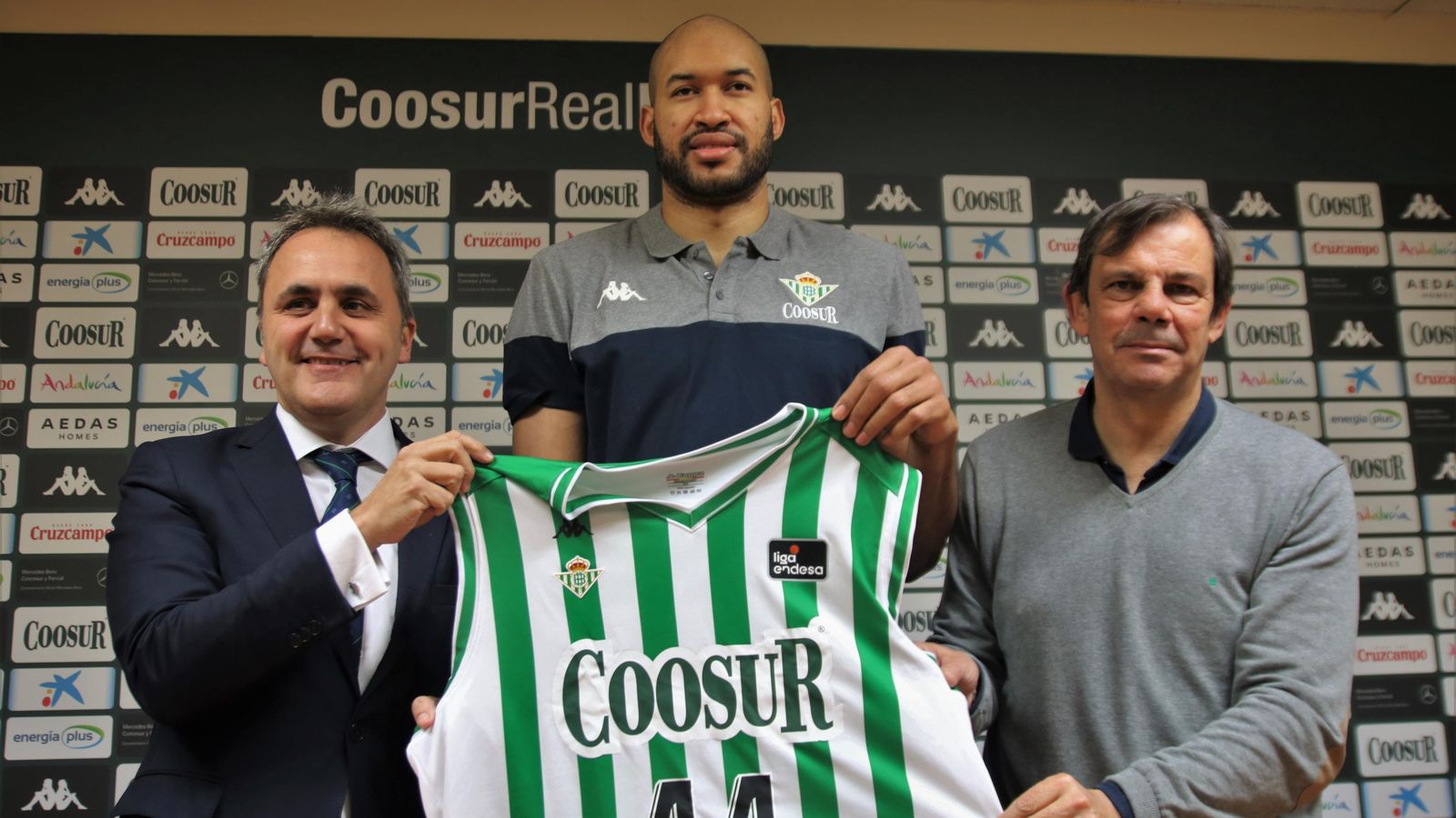 Fernando Moral y Juanma Rodríguez, en la presentación de Jerome Jordan.