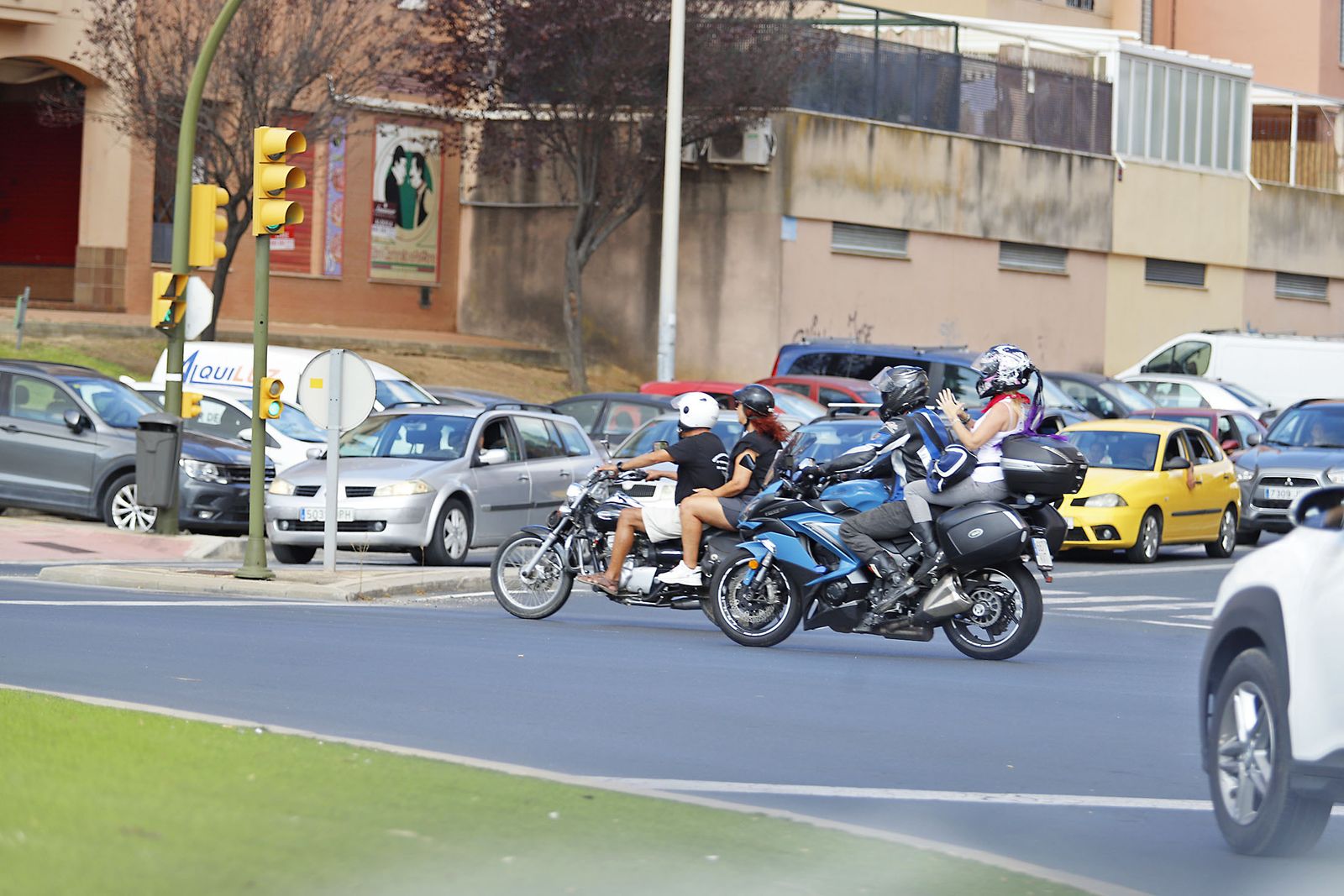 Las motos del club Descubridores toman las calles de Huelva