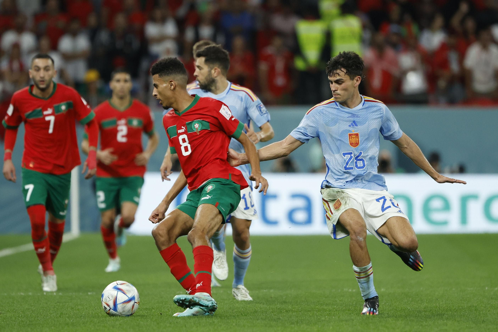 Fotos del Marruecos-España en octavos del Mundial de Qatar