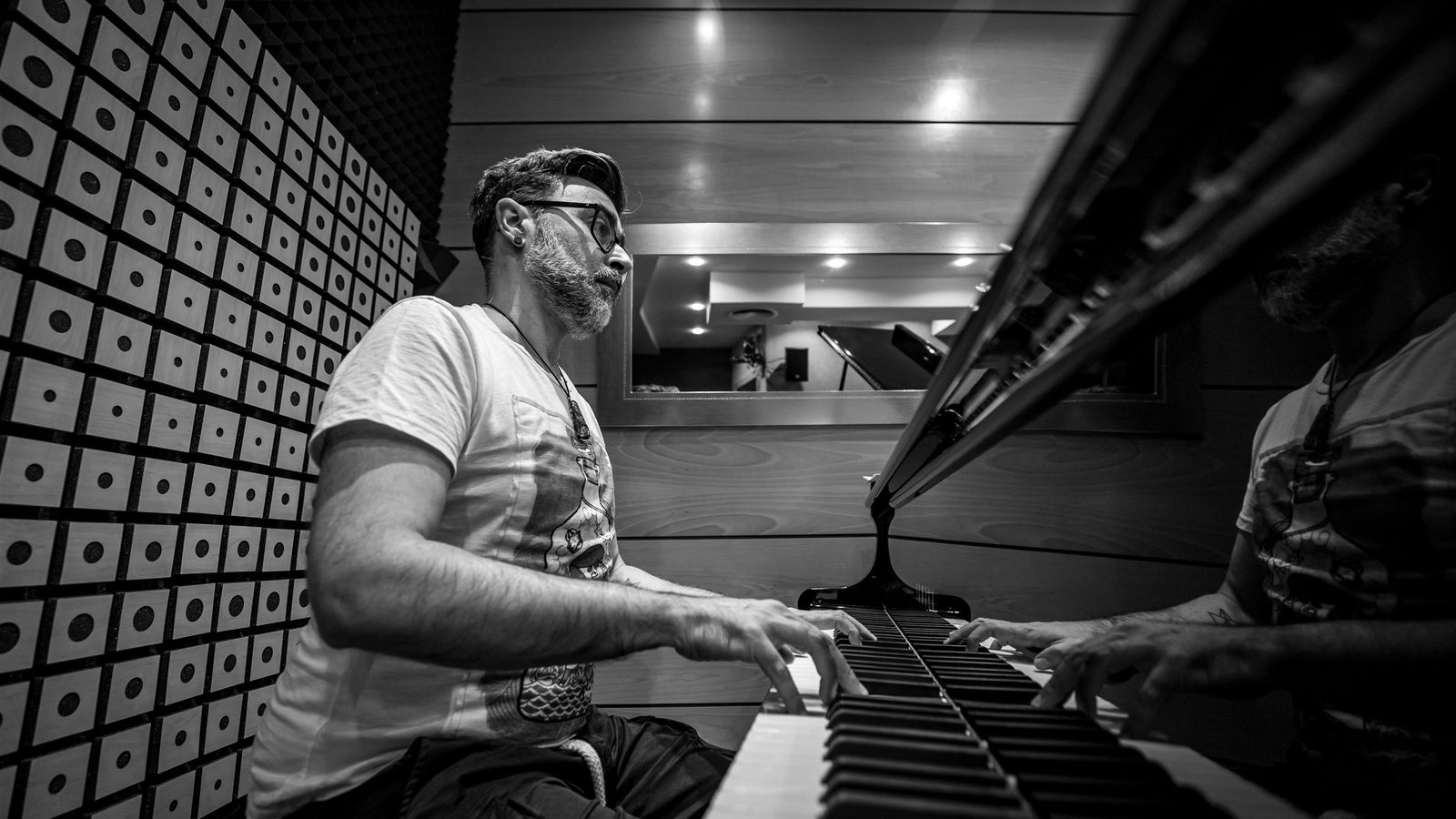 Otro momento de la grabación del CD