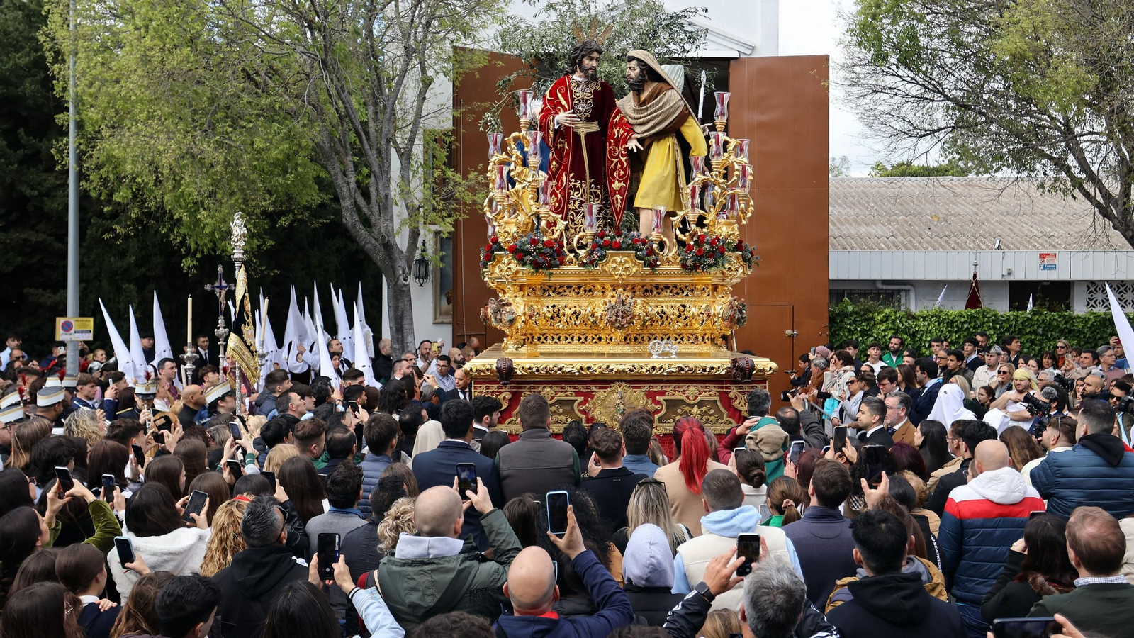 El misterio de la Clemencia, saliendo de San Benito el pasado Martes Santo.