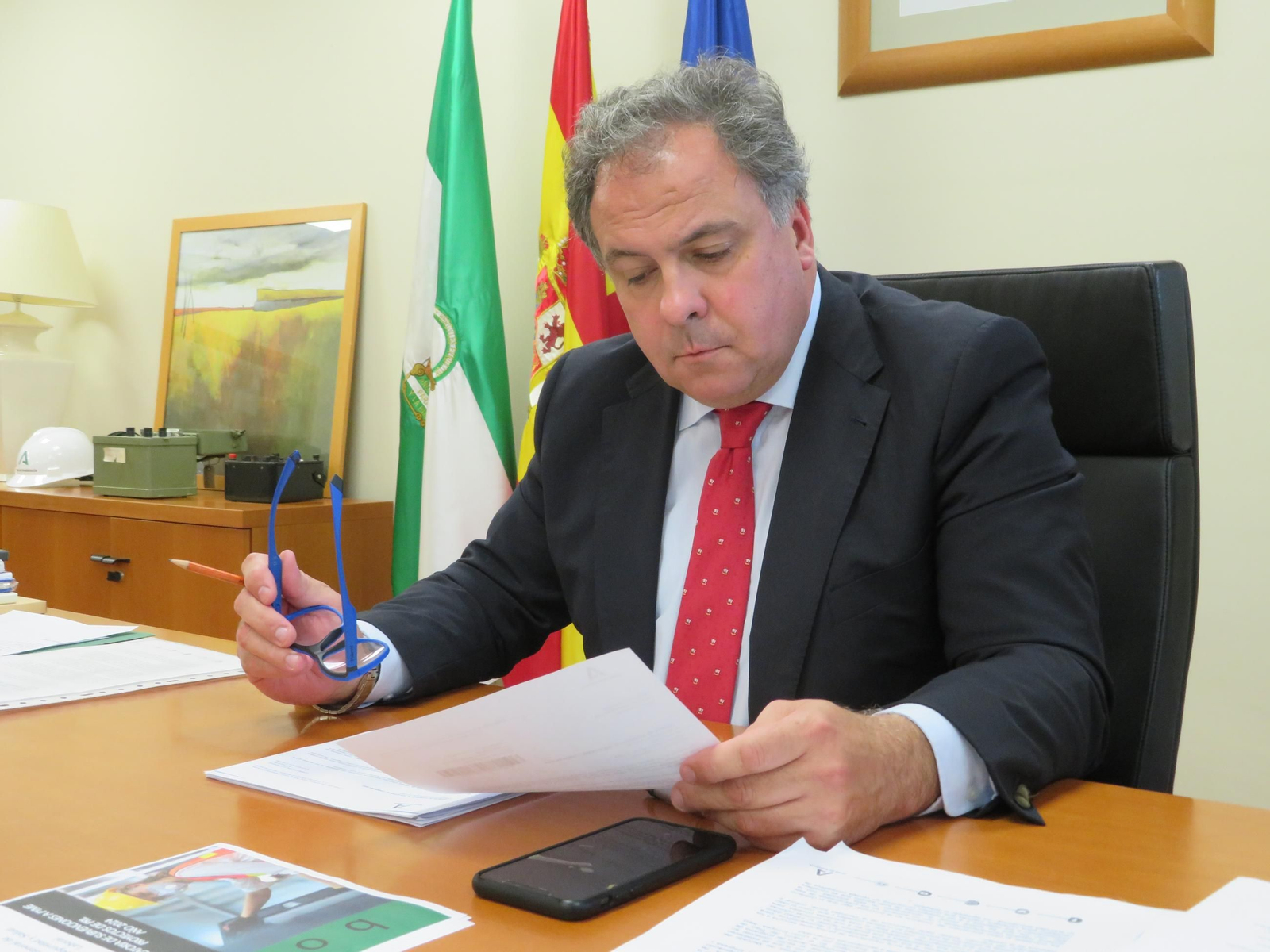 Juan Carlos Duarte Cañado, delegado de Empleo, Empresa y Trabajo Autónomo en Huelva. Juan Carlos Duarte Cañado, delegado de Empleo, Empresa y Trabajo Autónomo en Huelva.
