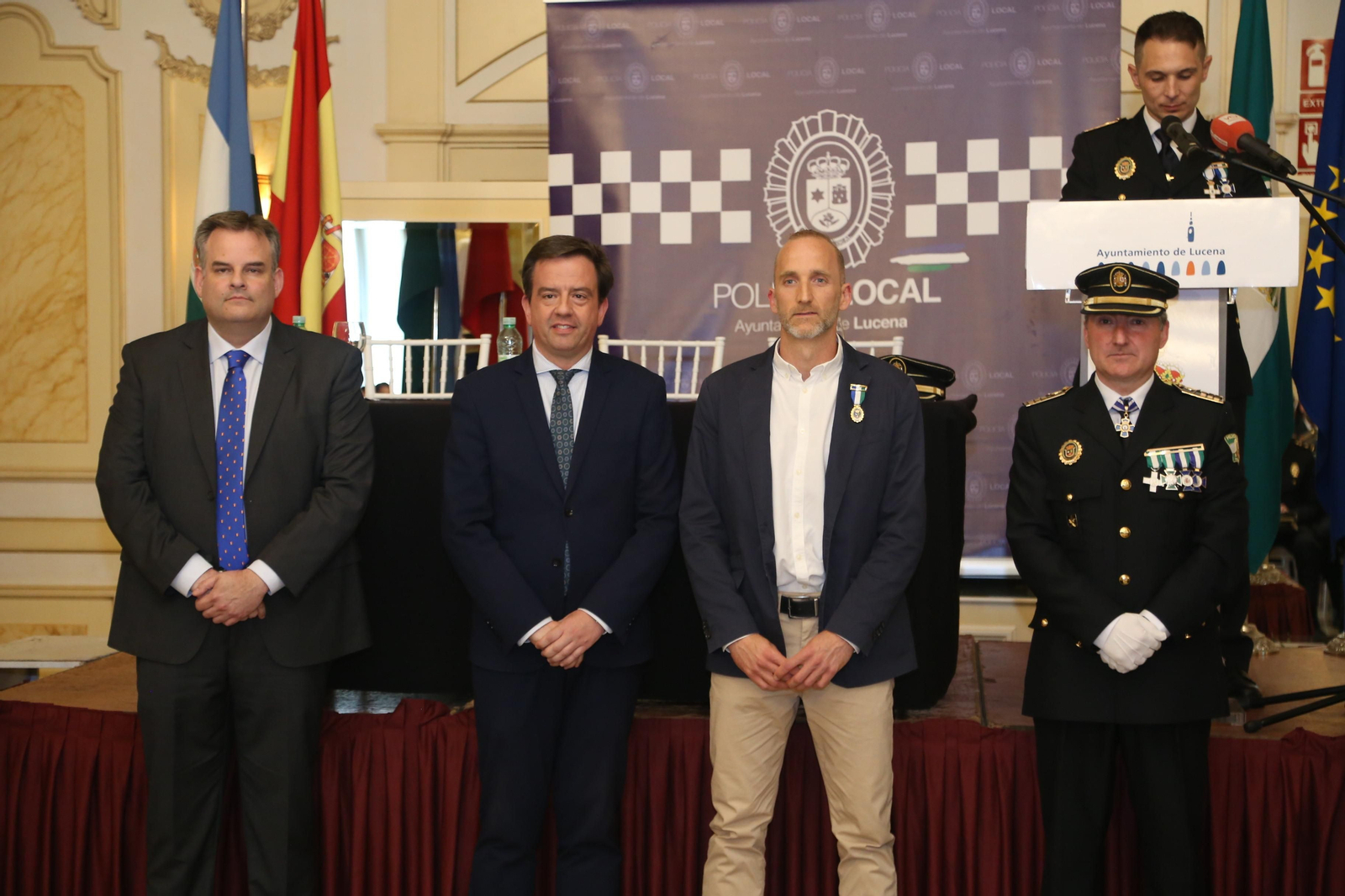 La celebración de San Jorge, patrón de la Policía Local de Lucena, en imágenes