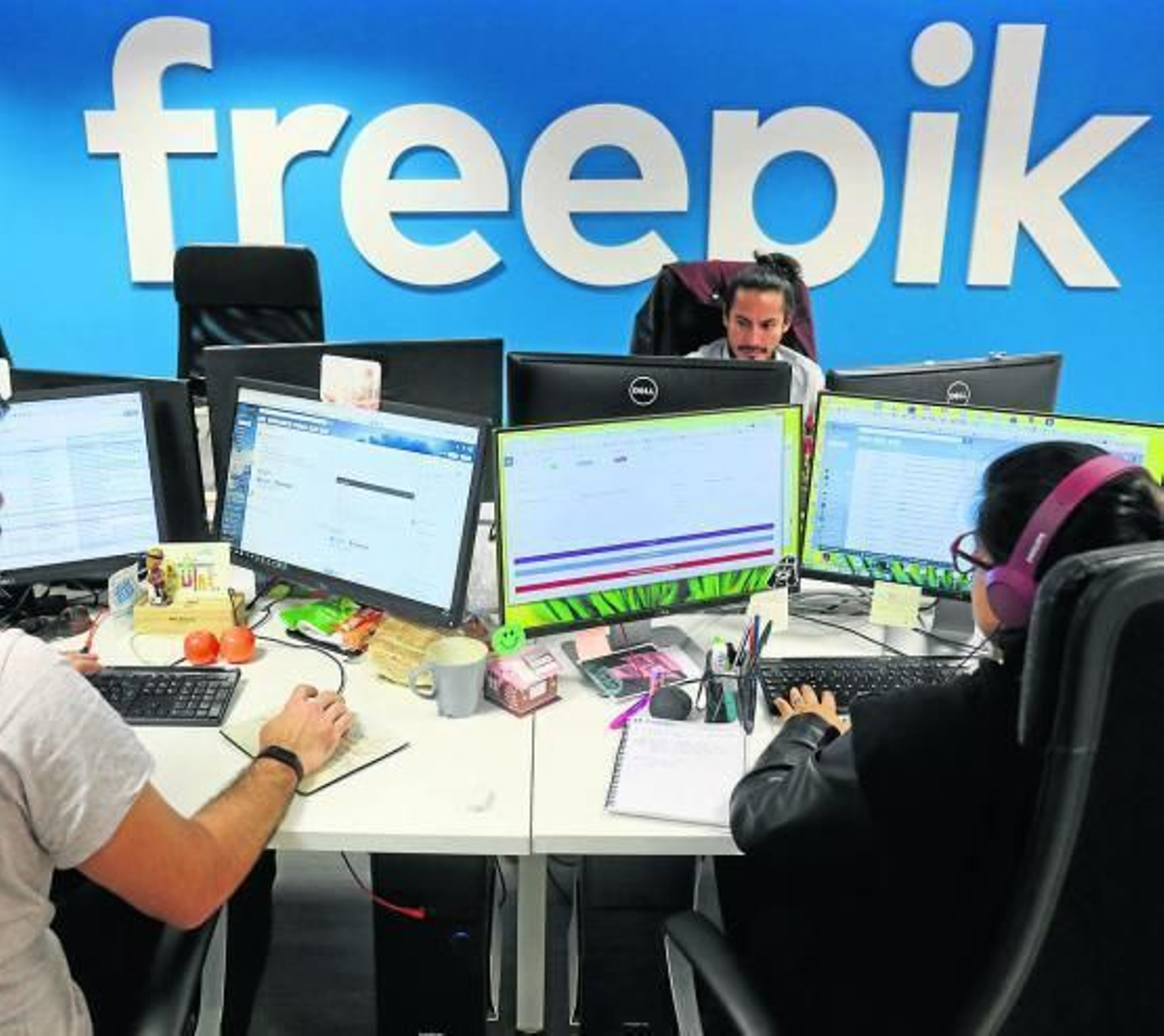 Interior de la oficina de Freepik.