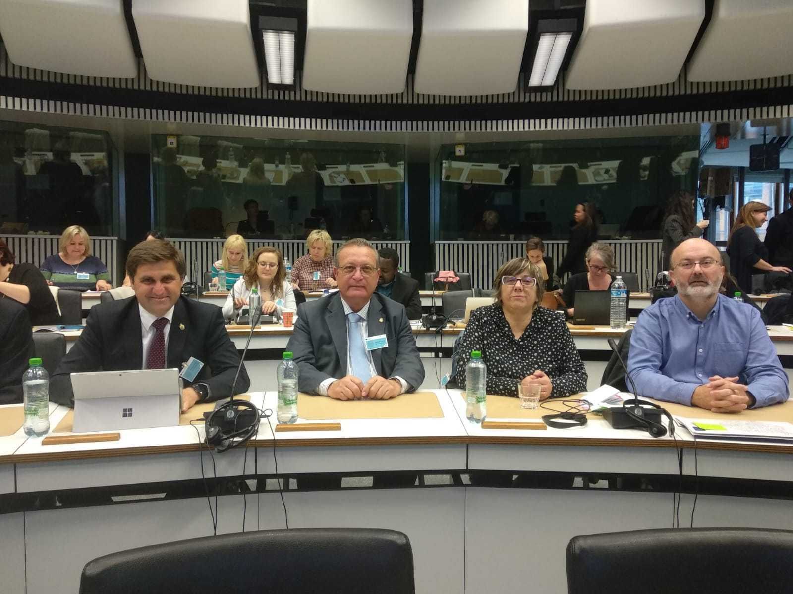 Los ediles José Juan Rodríguez y José Galdeano intervinieron en marzo en el Comité de las Regiones, en Bruselas.