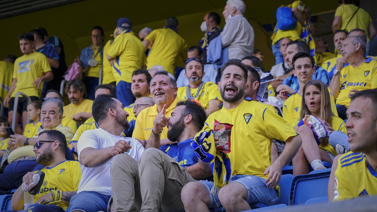 Ambiente  cadista durante el Cádiz CF - Real Madrid