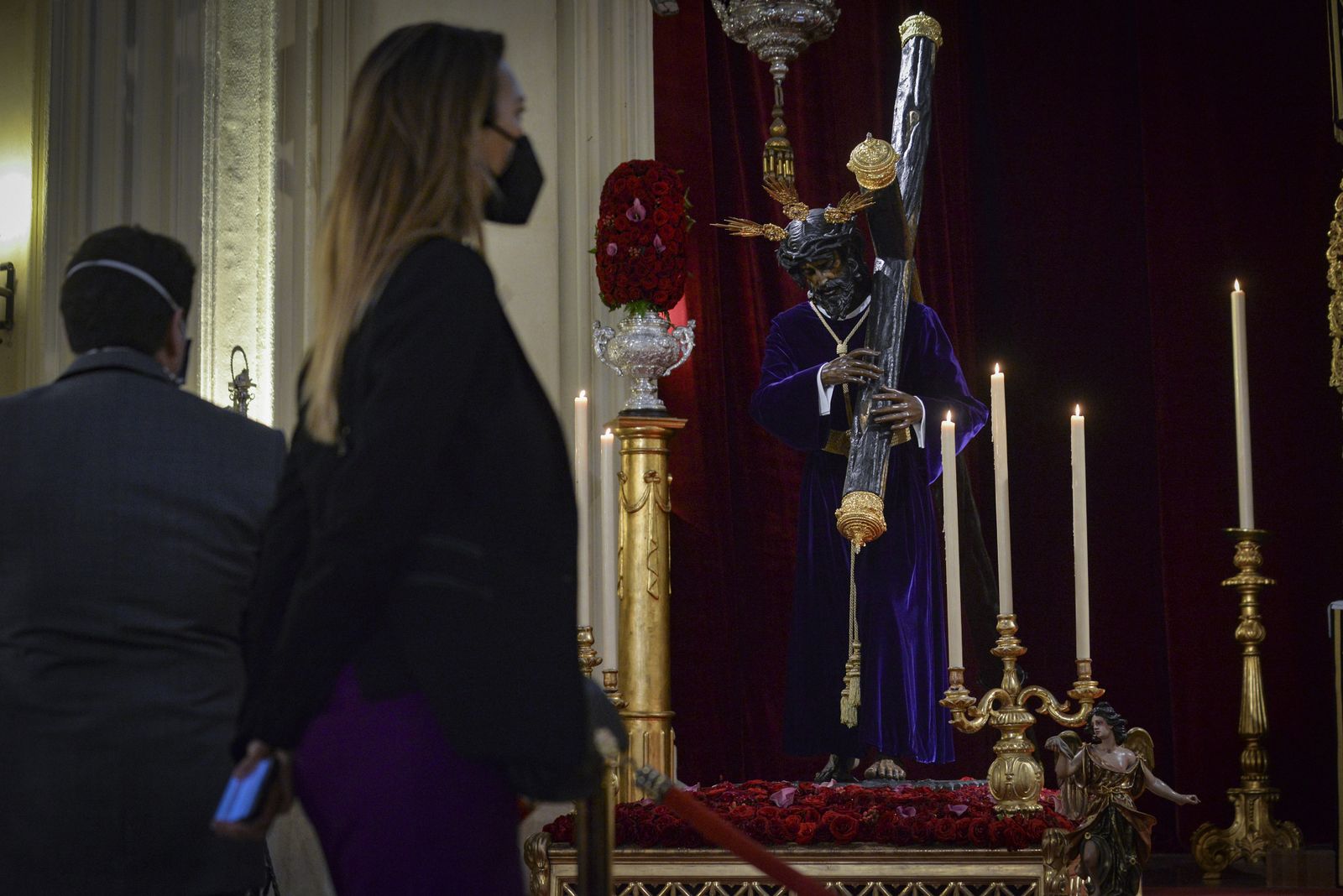 Jueves Santo en pandemia: Los Gitanos, en imágenes