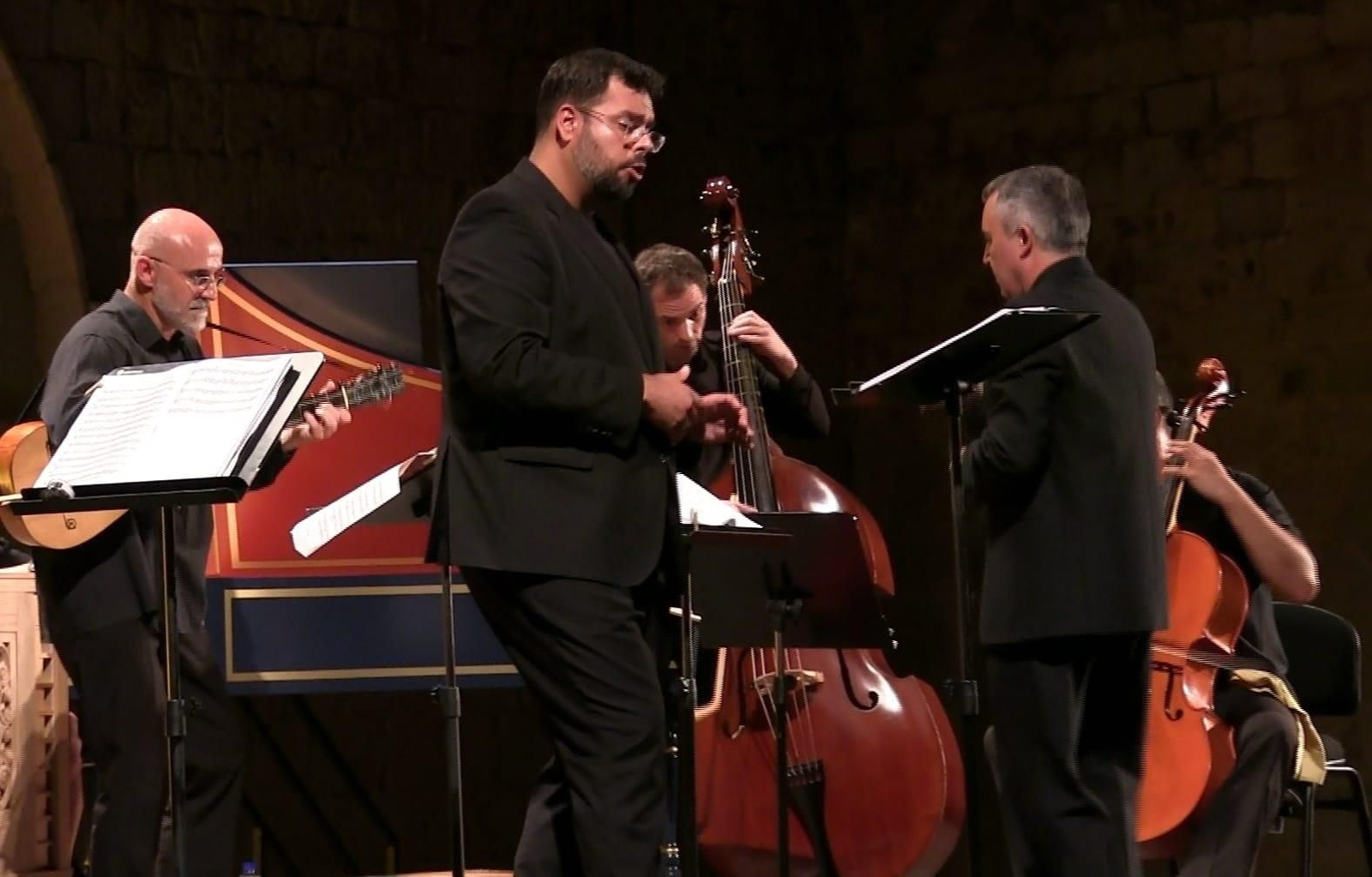 El grupo La Dispersione, durante una actuación.