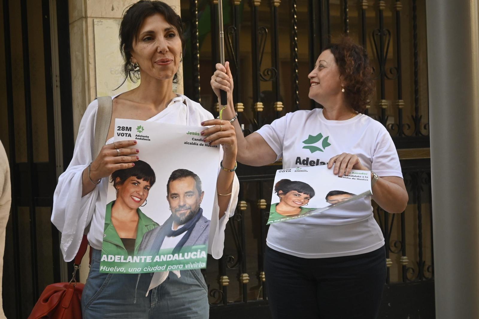 Elecciones Municipales Huelva 2023: Imágenes del acto de inicio de campaña en la sede de Adelante Andalucía