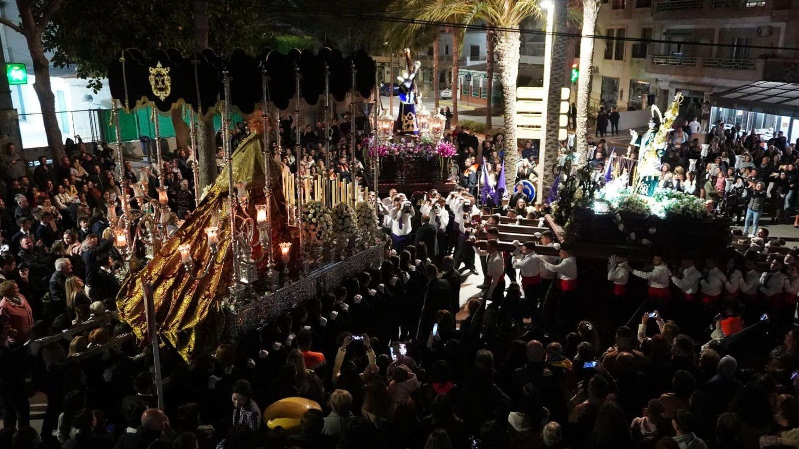 Procesión del Encuentro en Carboneras.
