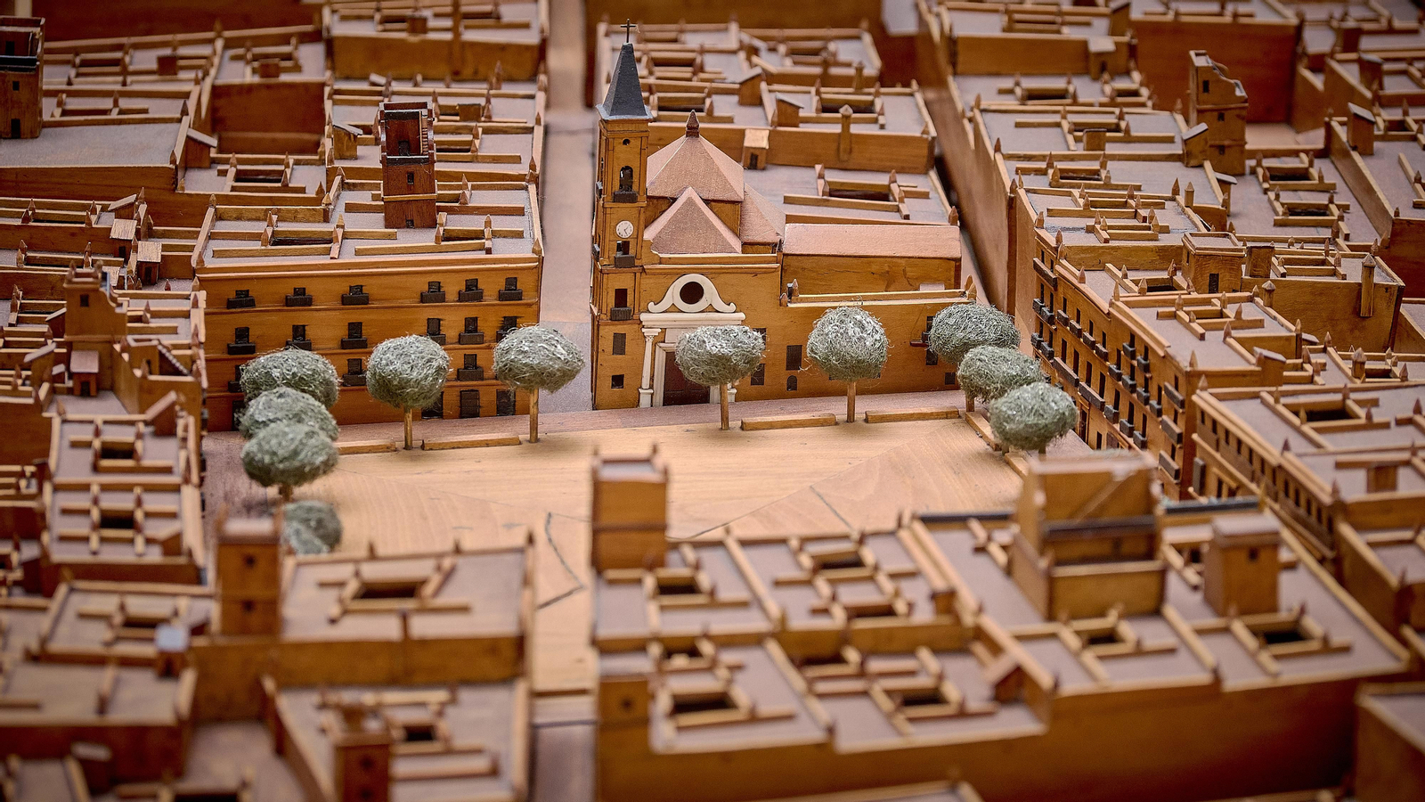 Plaza de San Antonio Maqueta de Cádiz en el Museo de Las Cortes