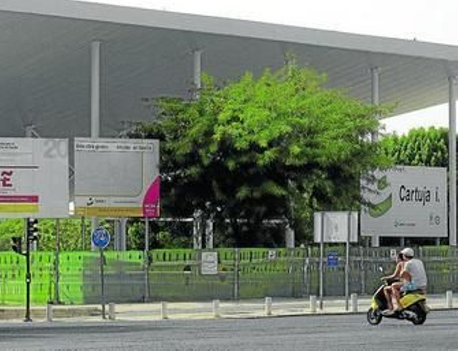 Las instalaciones del futuro parque de Lipasam, aún en estado de obras.