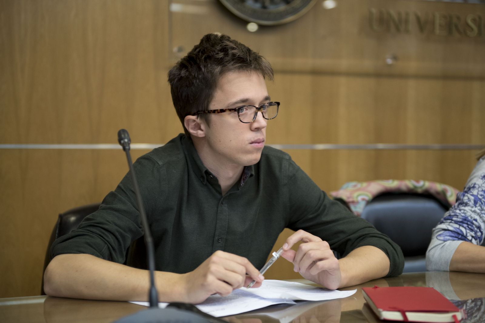 Íñigo Errejón durante su última visita a Granada