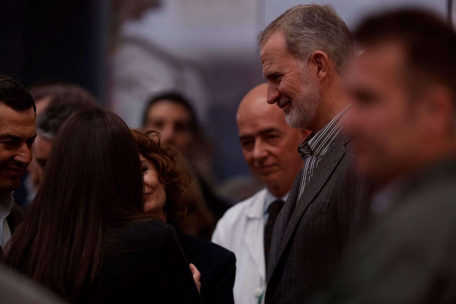 La visita de los Reyes a los heridos del accidente de Adamuz en el Hospital Reina Sofía