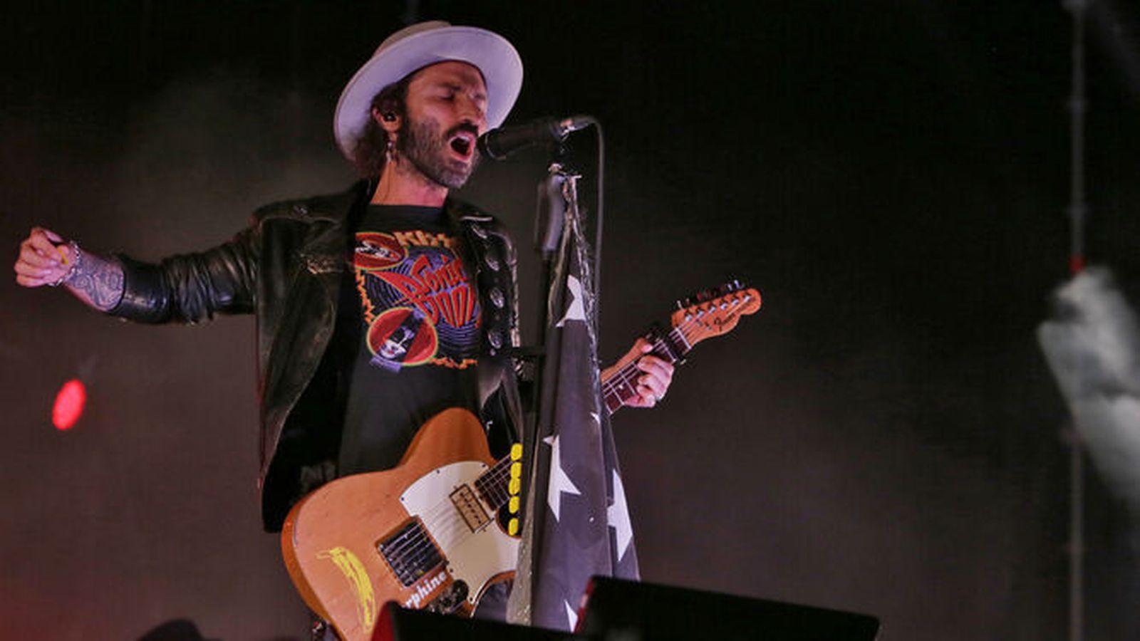 Leiva en una actuación en el muelle de Cádiz en 2017