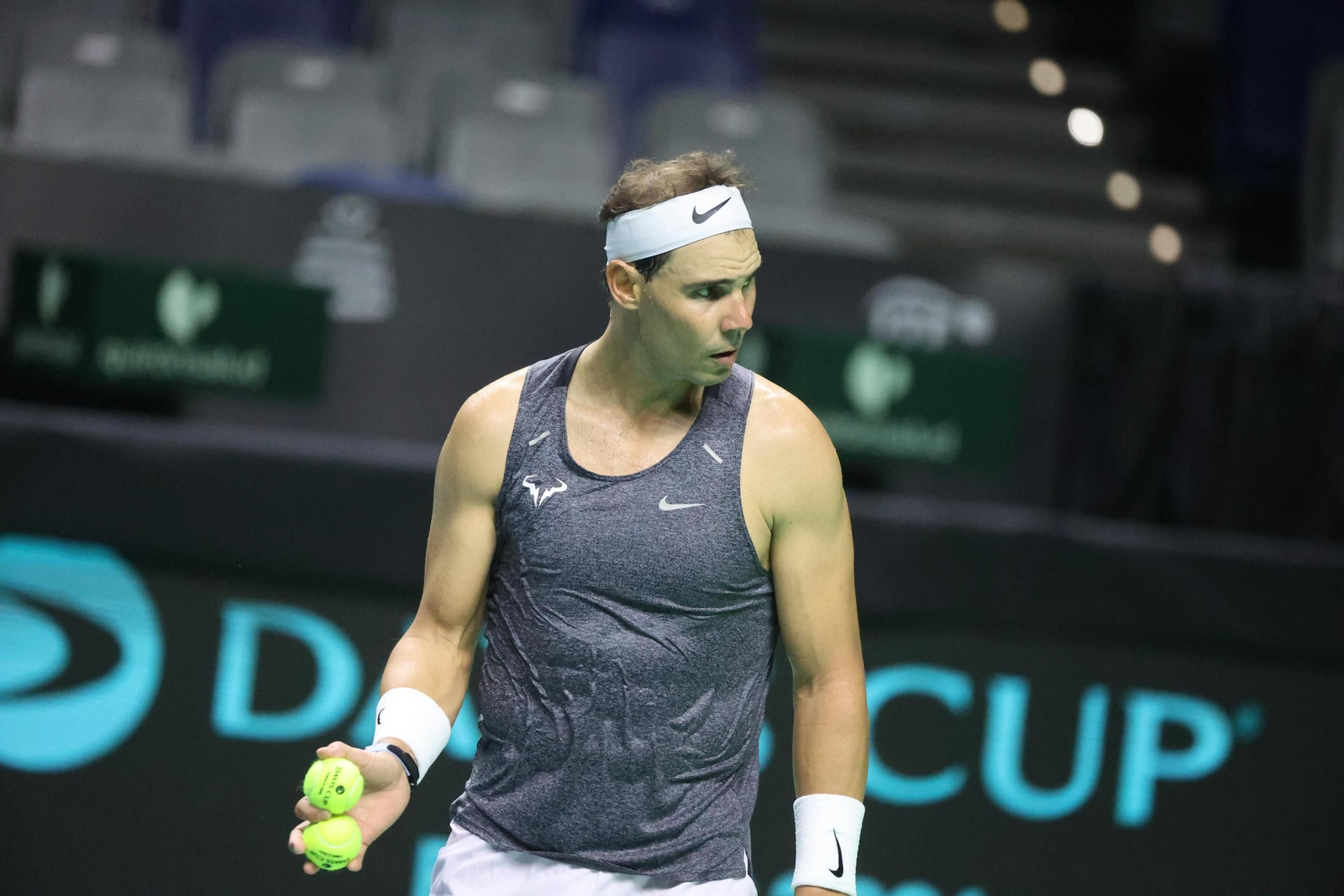 Rafa Nadal se machaca en el Carpena