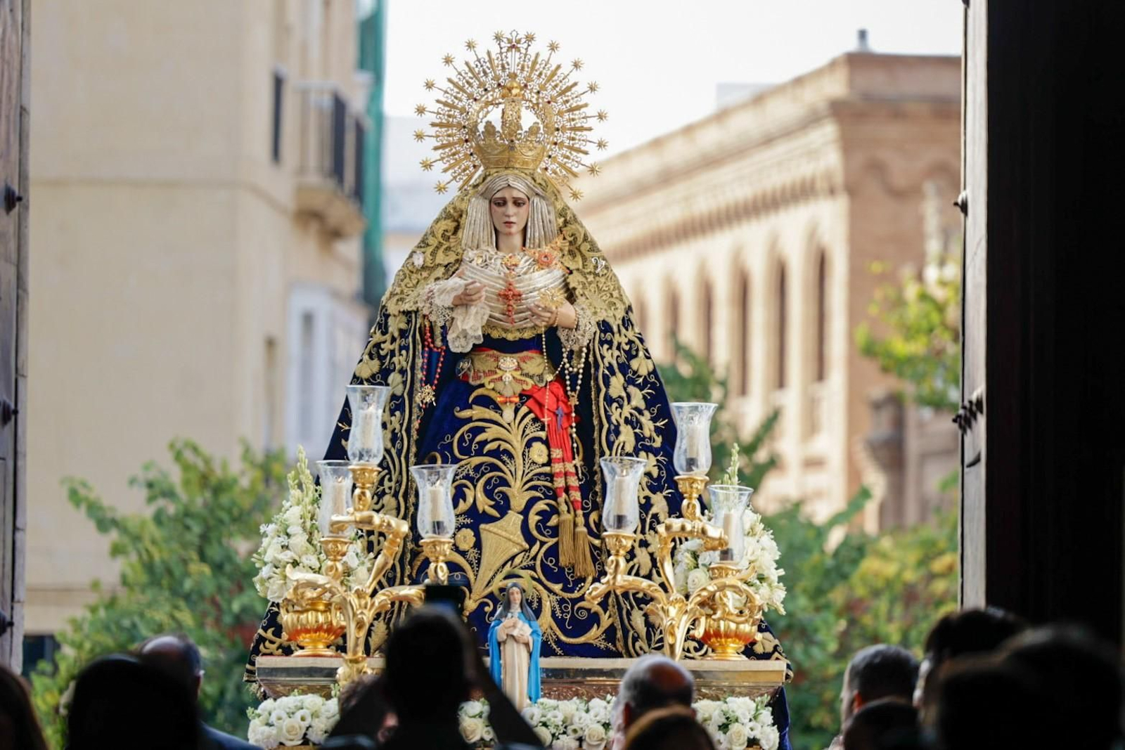 Así llegaba este 11 de agosto a Santo Domingo la Virgen de la Victoria de Expiración