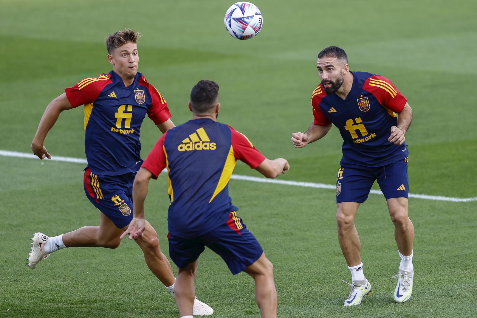Un entrenamiento de la Selección Española.