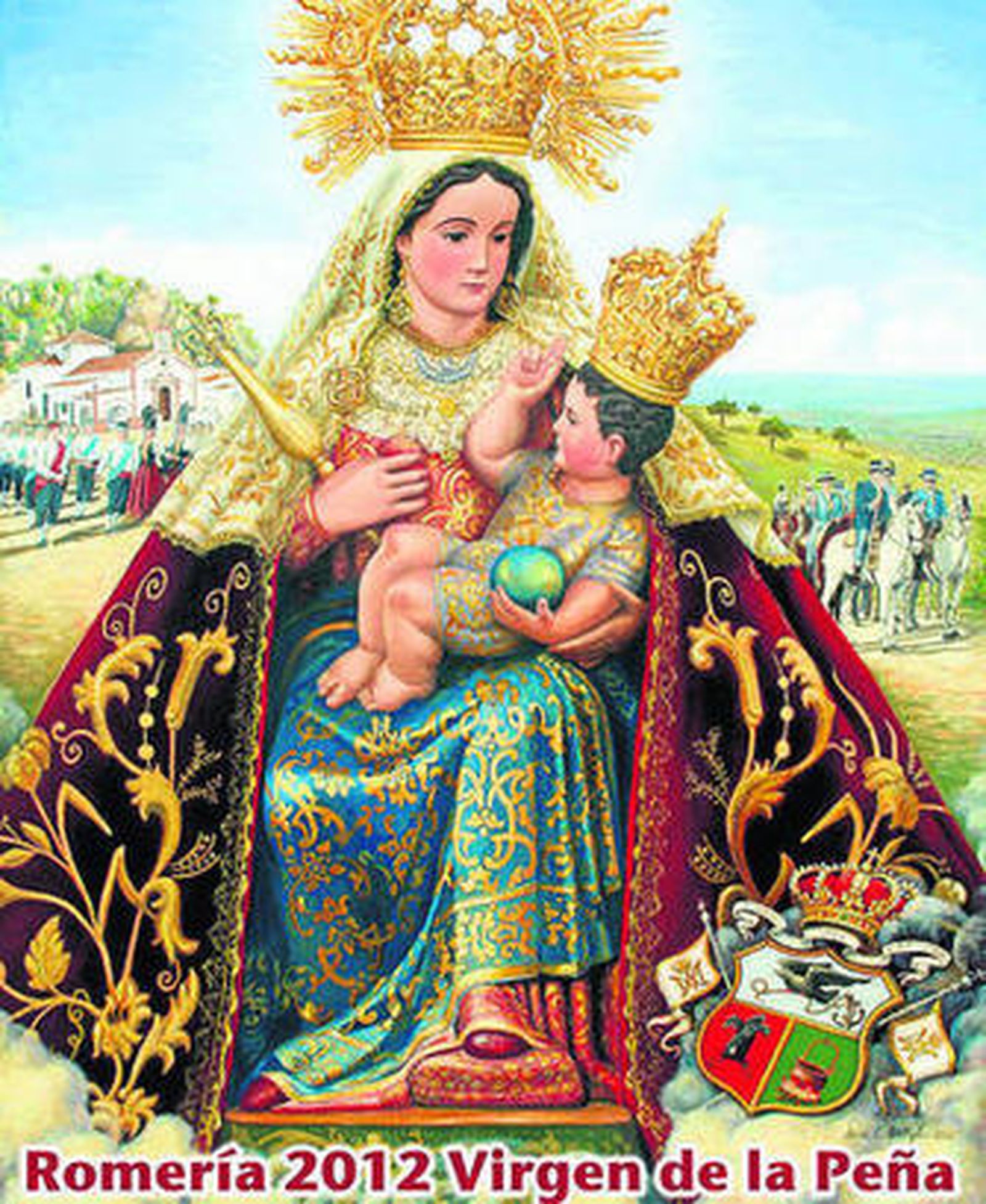 El cartel de la Romería de la Virgen de la Peña.