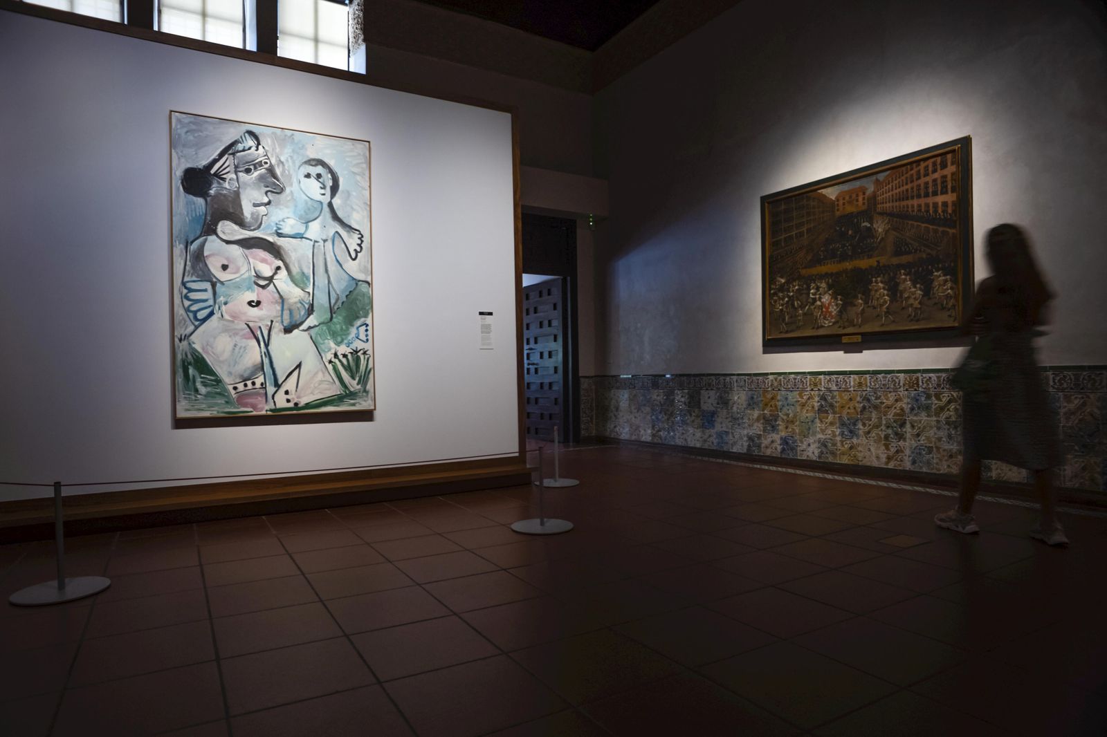 La pintura 'Venus y el amor', de Picasso, expuesta en el Museo del Greco.