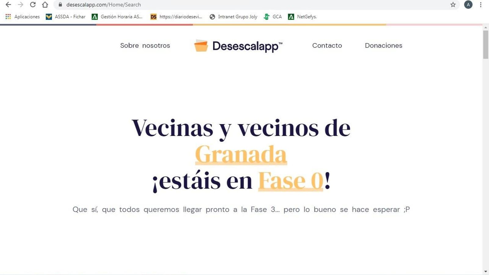 Granada está en Fase 0.