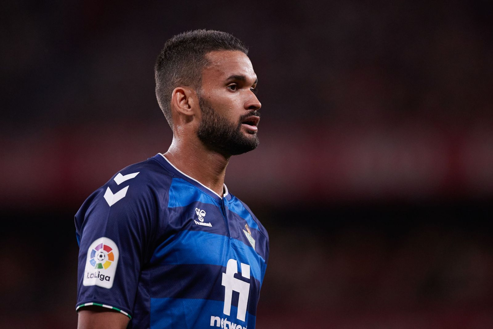 Willian José, durante el encuentro de los verdiblancos ante el Athletic en San Mamés.