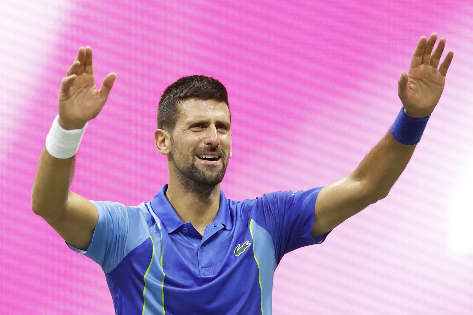 Djokovic celebra la conquista del Abierto de Estados Unidos.