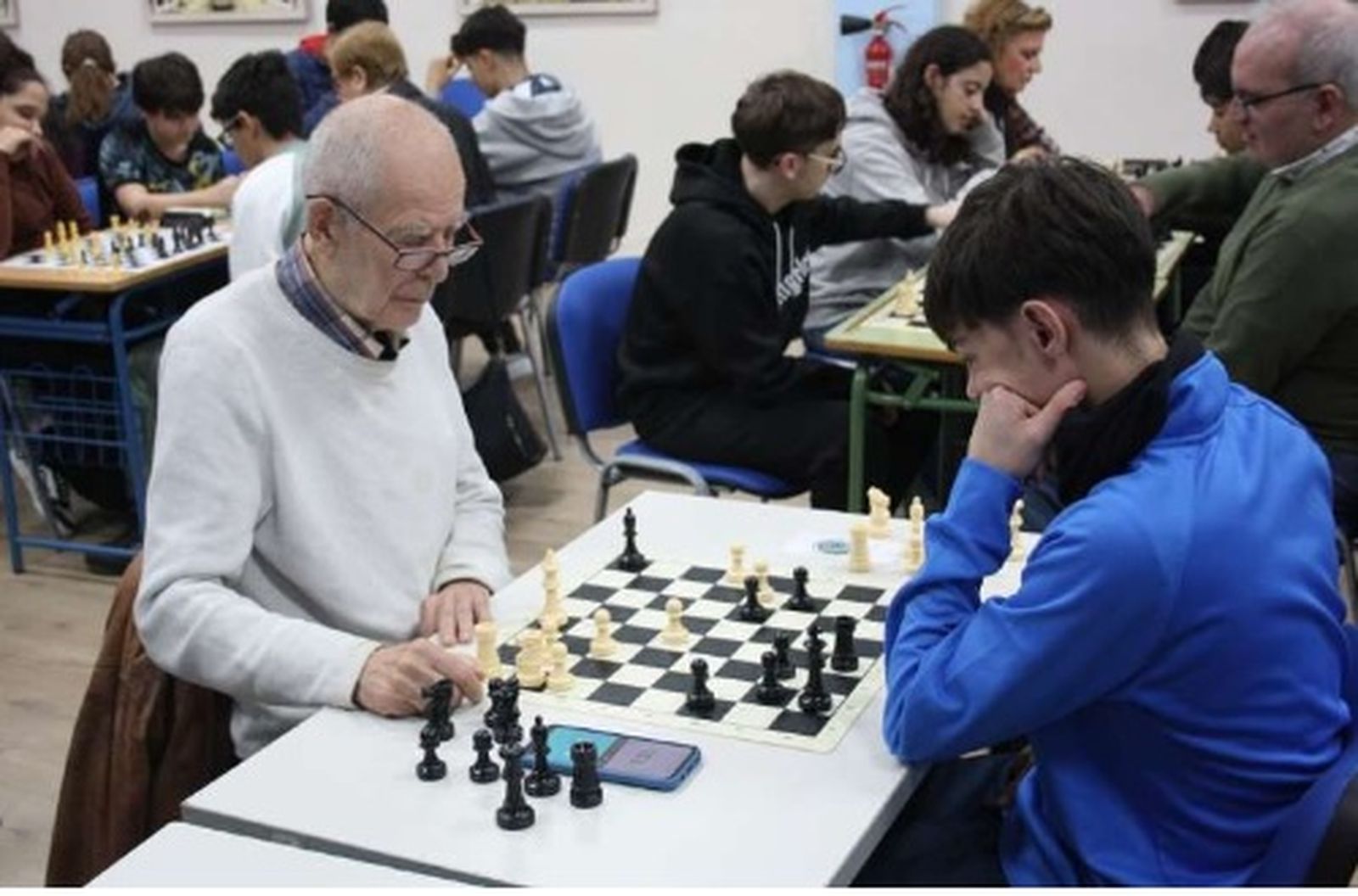 Una imagen de la actividad celebrada en el IES Andrés Benítez.