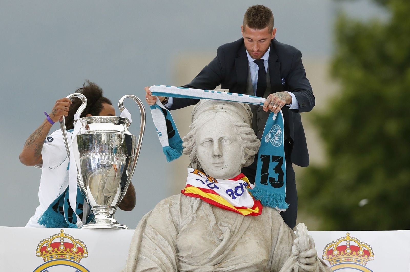 El Real Madrid celebra su decimotercera Champions